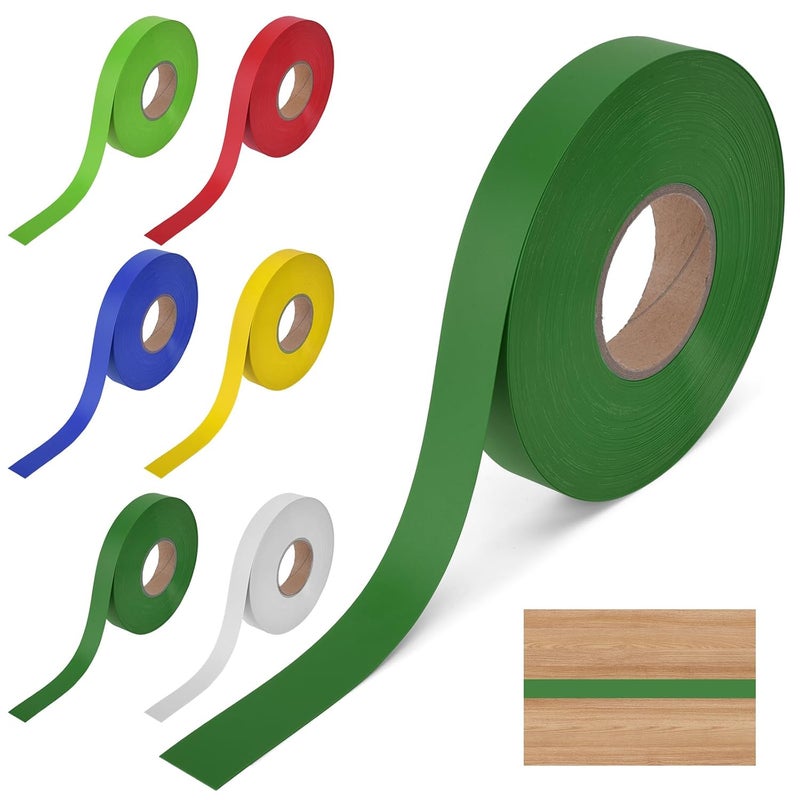 SoeKoa Slatwall Inserts, Slatwall Inserts Green Vinyl, Does Not Include Adhesive Embedded Decorative Wall Plate Gaps to Beautify The Gap Between The Wall, 1 Volume 130 FT (Dark Green) - Image 1